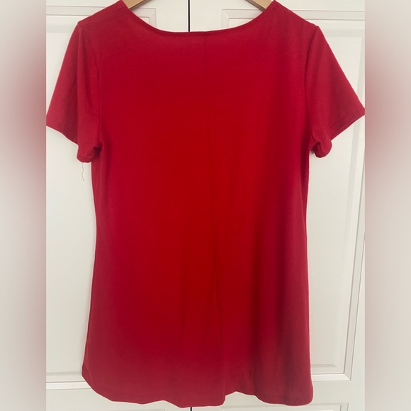 Red T-Shirt Dress. Size Medium - Picture 2 of 4